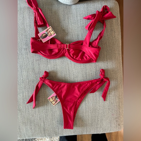 NWT Strawberry Milk Mob Cherry Bikini Set - Picture 6 of 8